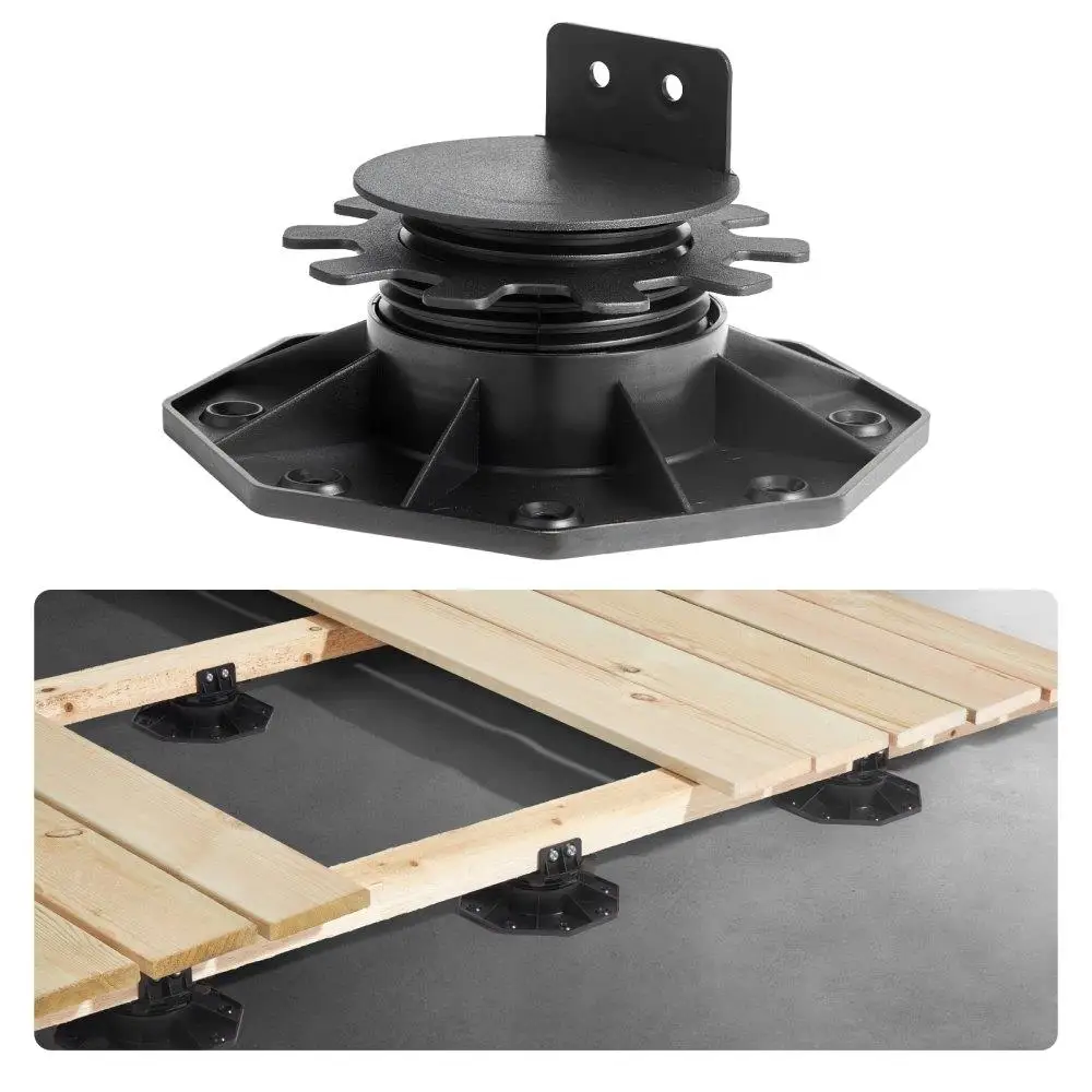 

Adjustable Deck Support Pedestal Base 24 Pcs Rising Height 1.18 to 2.36 Inches