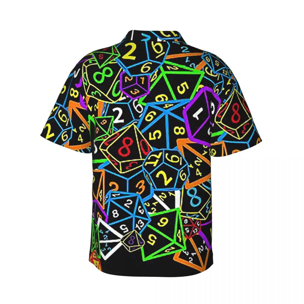 D And D (Dungeons And Dragons) - This Is How I Roll! Men's Shirts Hawaiian Short Sleeve Shirt Funny Lapel Tops for Summer Beach