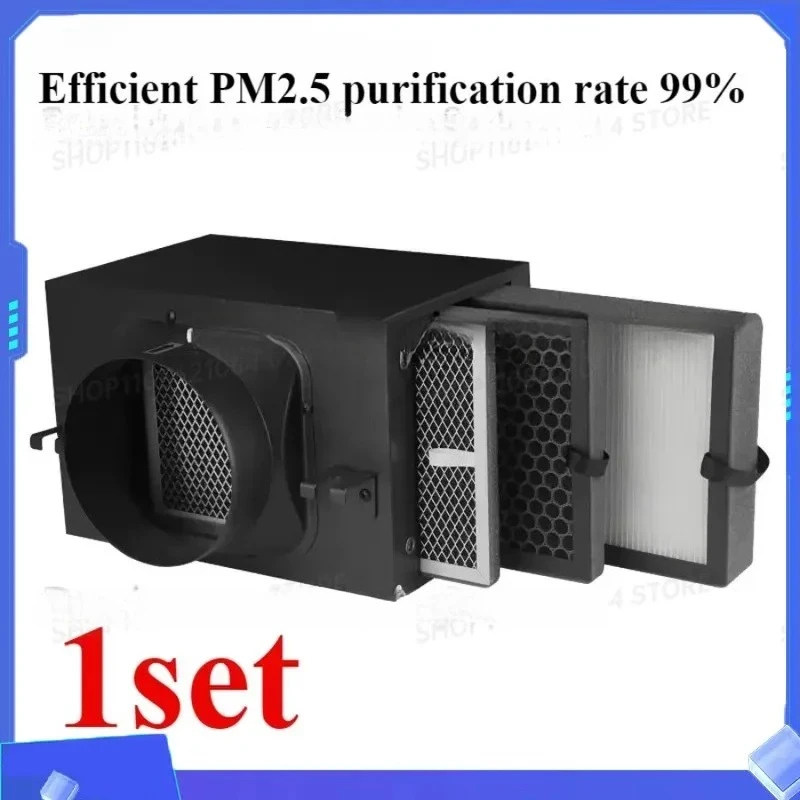 New Style System Duct Fan Air Primary Purification Box High Efficiency Pre-filter Filter Screen Deodorization Haze Dust