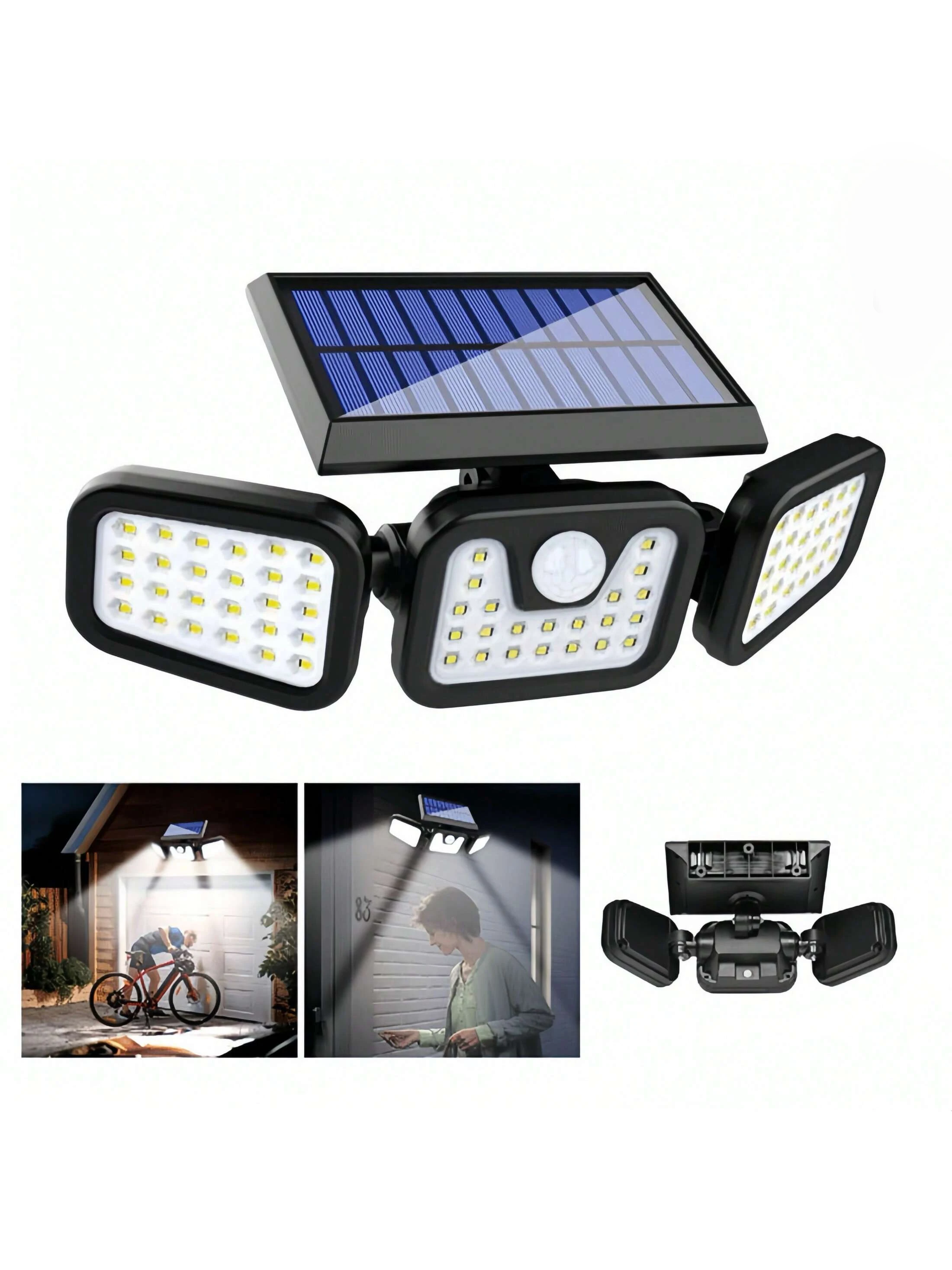

Solar Outdoor Light, Sensor Security Light, IP65 Waterproof Light, 3000 Lumens, 270° Wide Angle Lighting, Three Lighting Modes