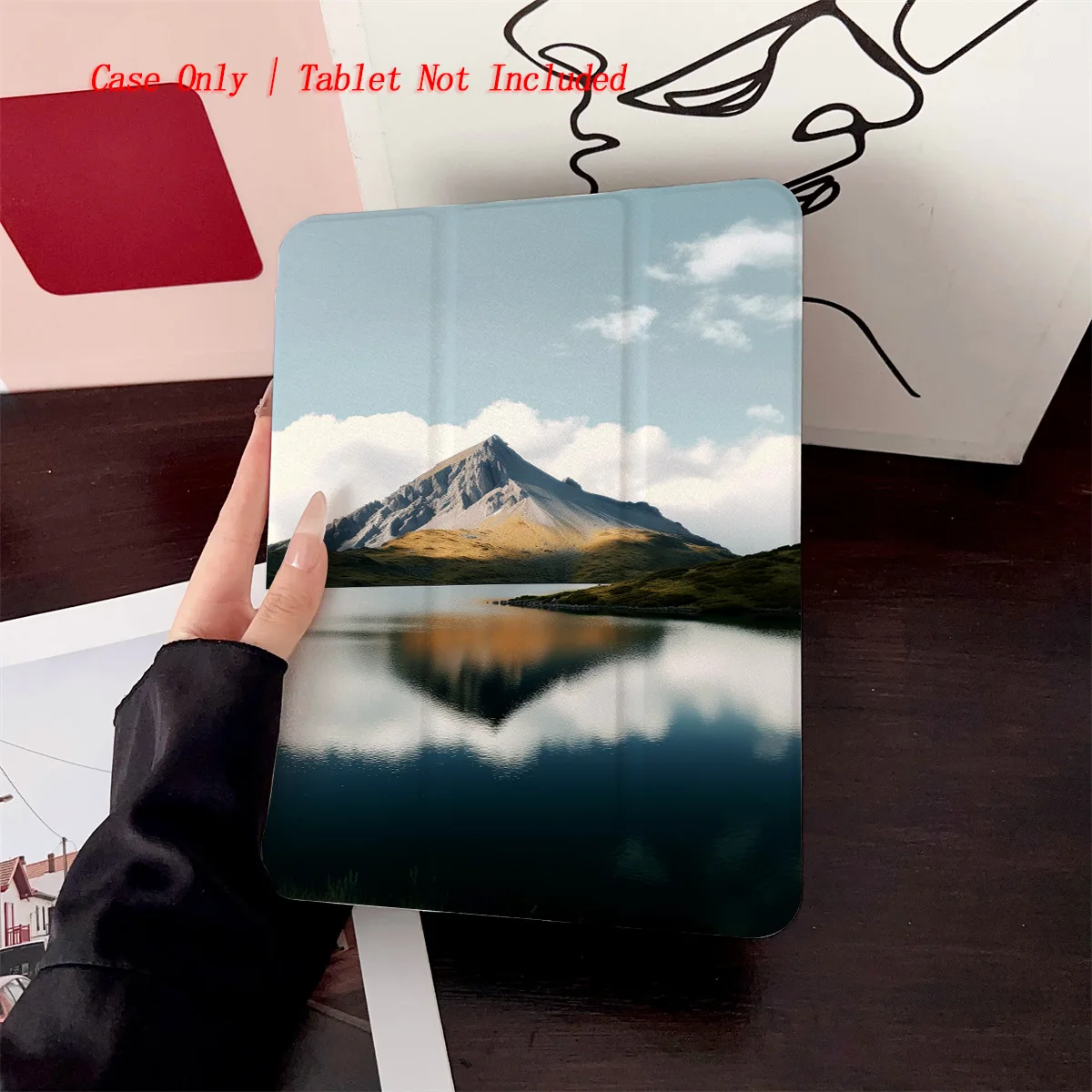 

Trendy Natural Lake & Mountain Design iPad Cover For Apple iPad 10th Gen Pro 11 Air 4 Mini 6 Protective Case
