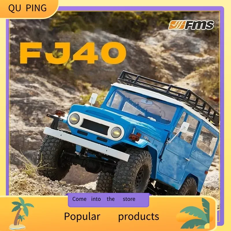 

FMS 1/10 Масштаб FJ40 RC Автомобиль с дистанционным управлением Электрический внедорожник для скалолазания с полным приводом Реалистичная модель игрушки с твердым корпусом