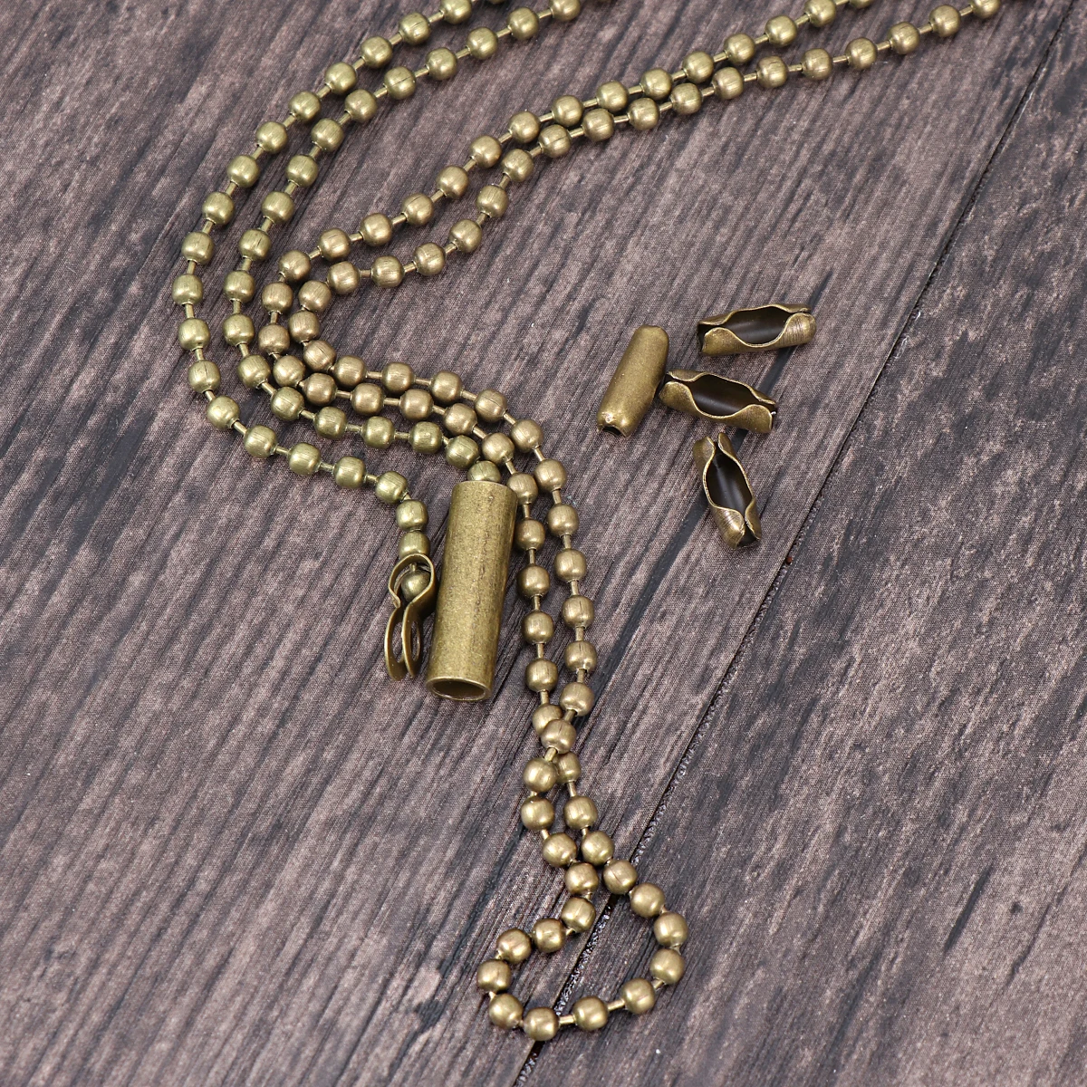

2Pcs 3mm Beaded Extension Connector Pull Chain for Ceiling Light Fan Replacement Chain Hardware Lamp Accessories Decor