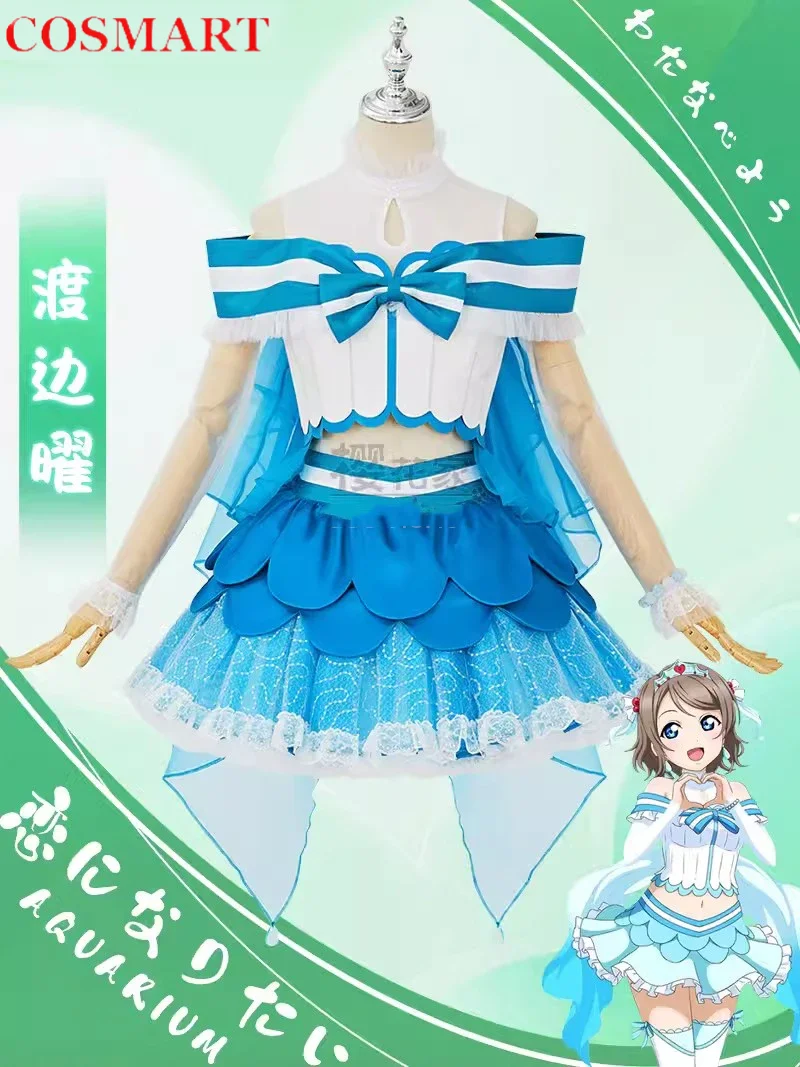 COSMART Anime LoveLive!Aqours Love Aquarium You Chika Riko Kanan All Members Gorgeous Lovely Uniform Cosplay Costume Women