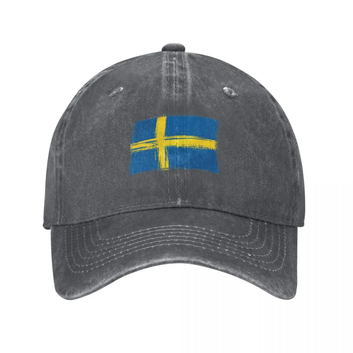 

Swedish flag - Svenska Flaggan Baseball Cap Hood Beach Outing Big Size Hat Boy Women's