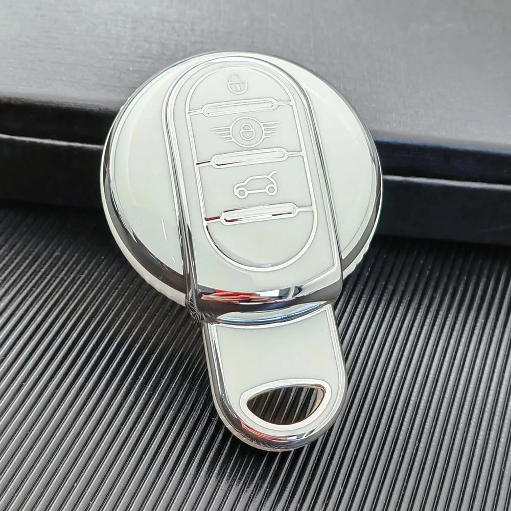 TPU Car Key Case For BMW Mini COOPER ONE JCW F56 F55 F54 F57 F60 R55 R56 R57 R58 R59 R60 S Roadster Cover Keychain Accessories