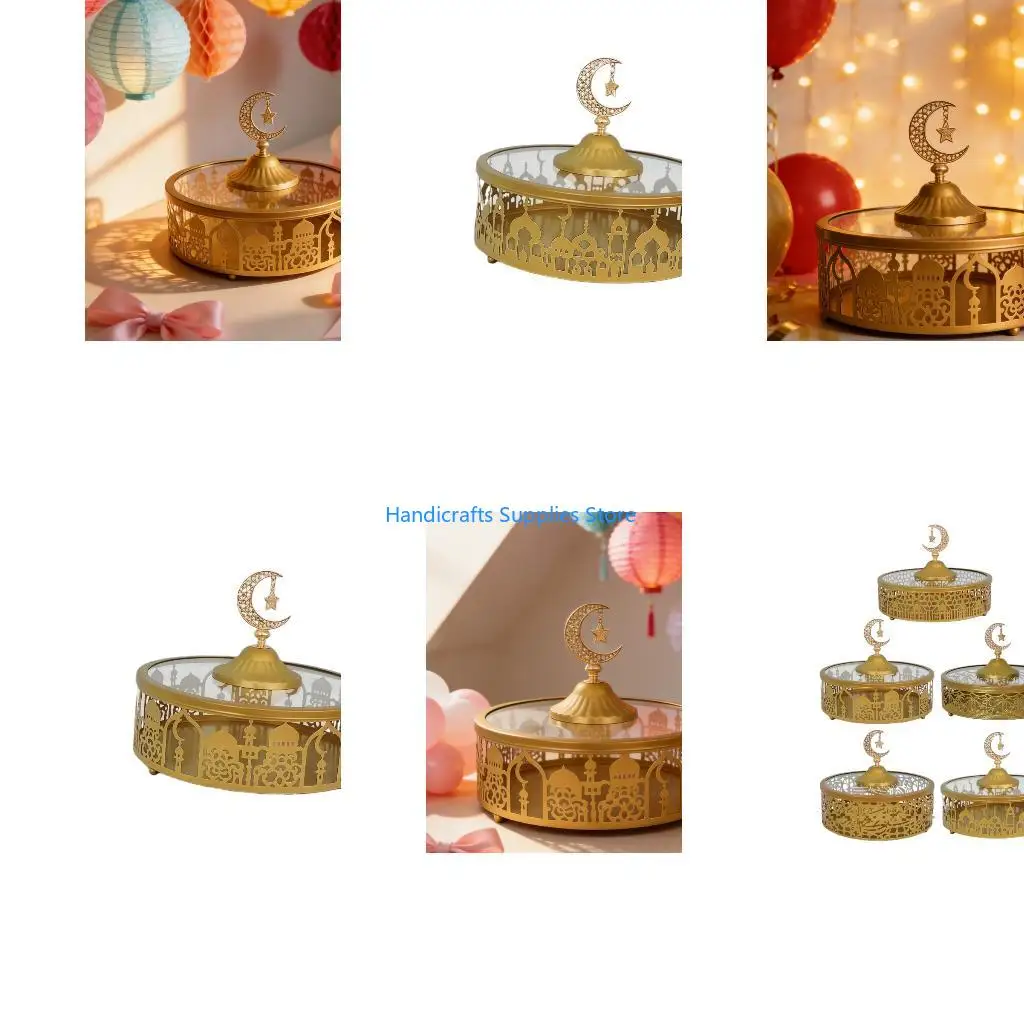 R1WA Iron Party Tray for Candy and Snacks Storage Container for Celebration