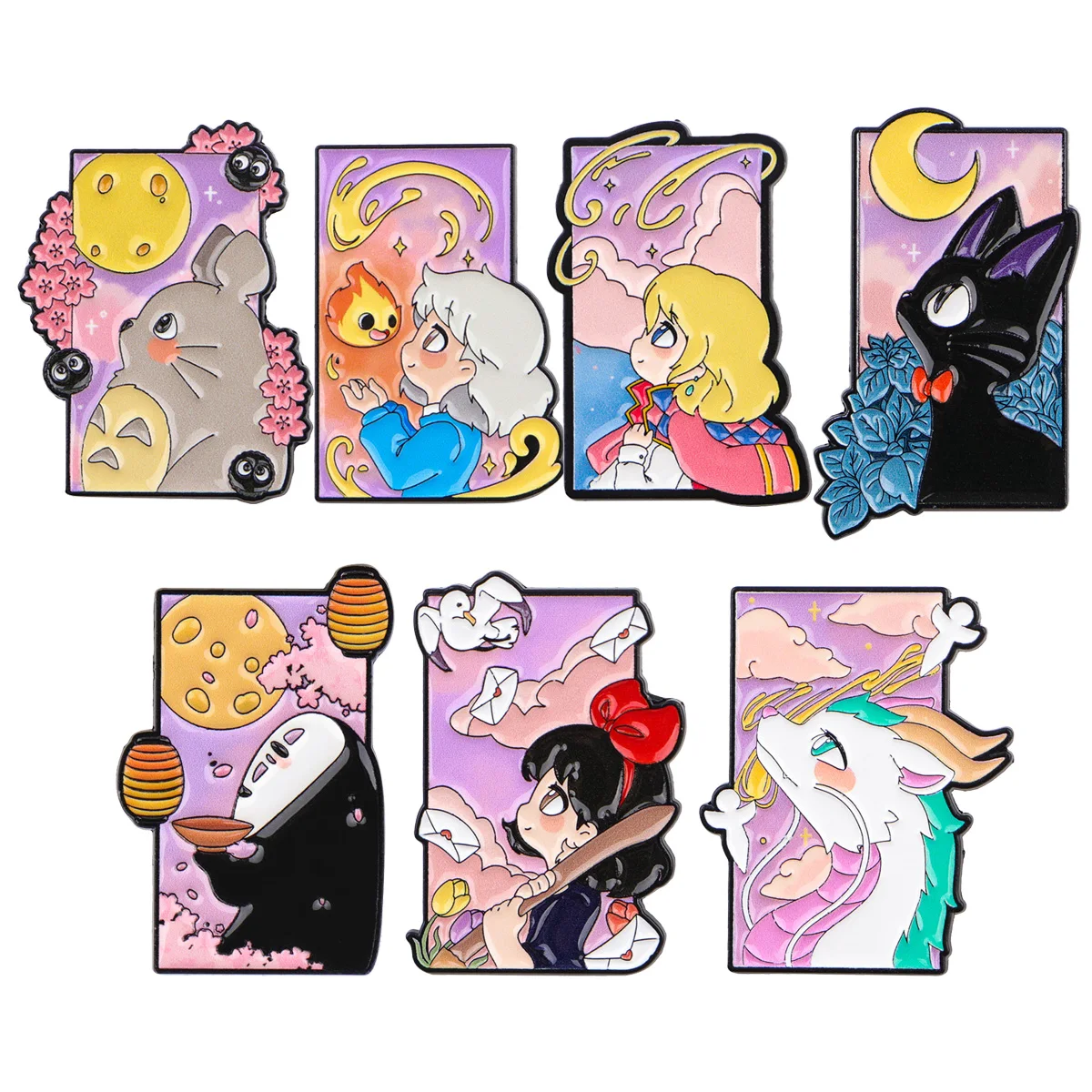 Klassische Manga-Film-Emaille-Anstecknadel-Broschen für Anstecknadeln, Abzeichen auf Rucksack, Kostümzubehör, Modeschmuck, Geschenke für Freunde