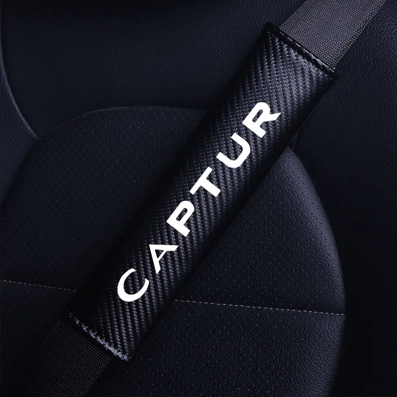 Car Safety Belt Cover Adjustable Seat Belt Cover Shoulder Strap Covers for renault Captur accessories Seat Belt Padding Pad