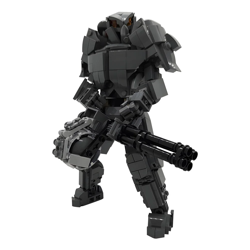 MOC X-01 Power Armor Model Building Blocks Fallouted Game Armor High-Tech Fighting Mecha Robot Brick Toys Adult Gift