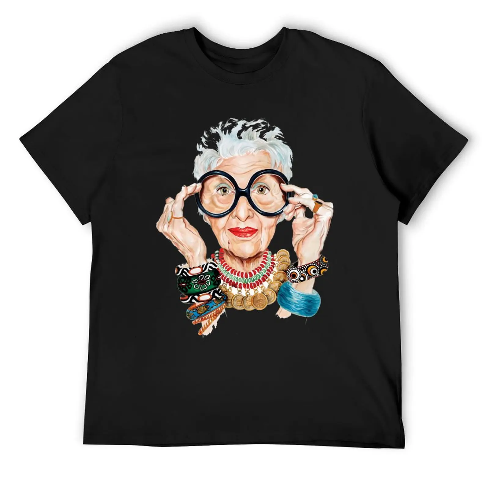 Iris Apfel \t T-Shirt plain graphics oversizeds heavyweight t shirts for men