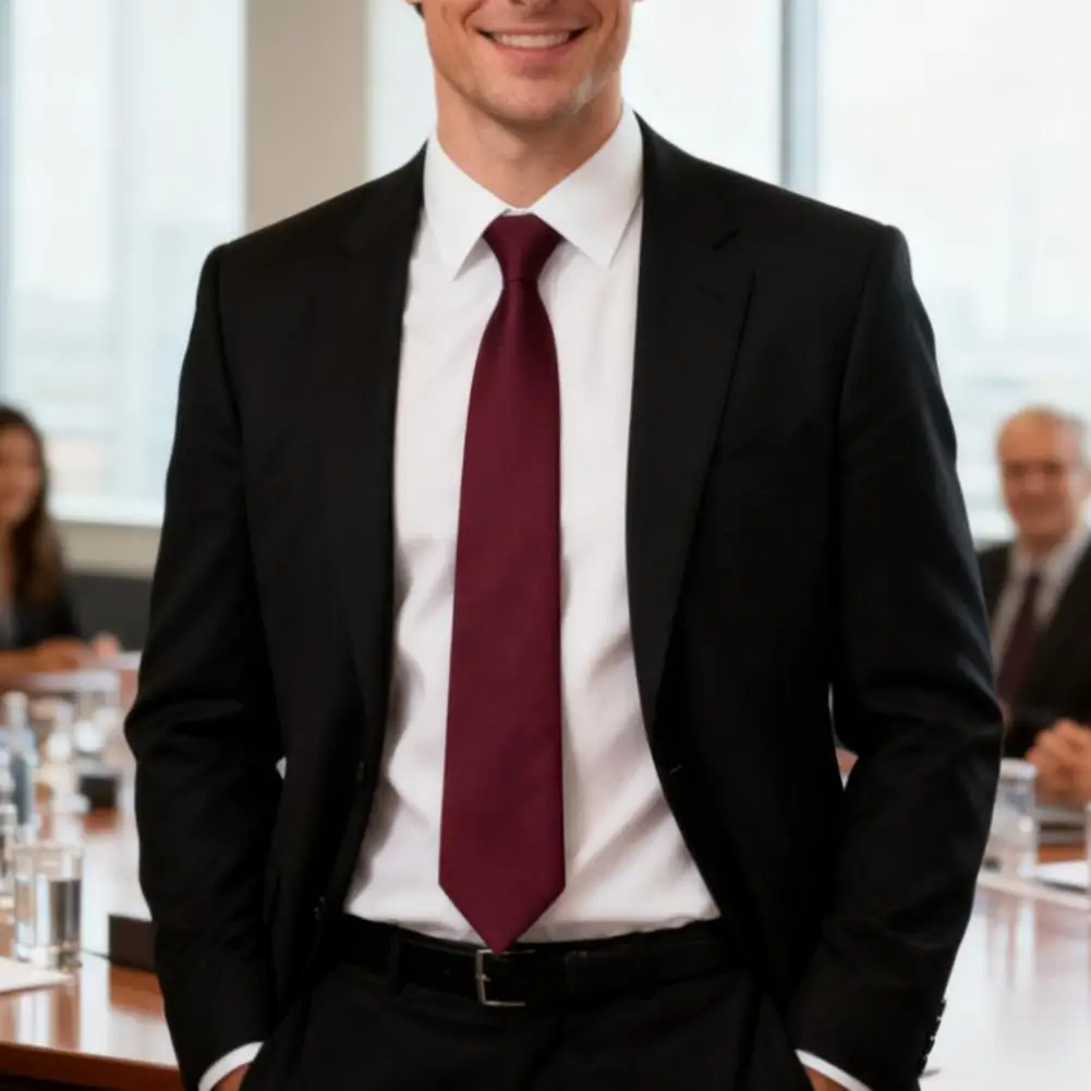 

Мужской костюм с галстуком, узкий дизайн, сплошной цвет, деловой костюм, галстук, деловой костюм для банкетов, свадебный костюм, галстук, аксессуар для наряда