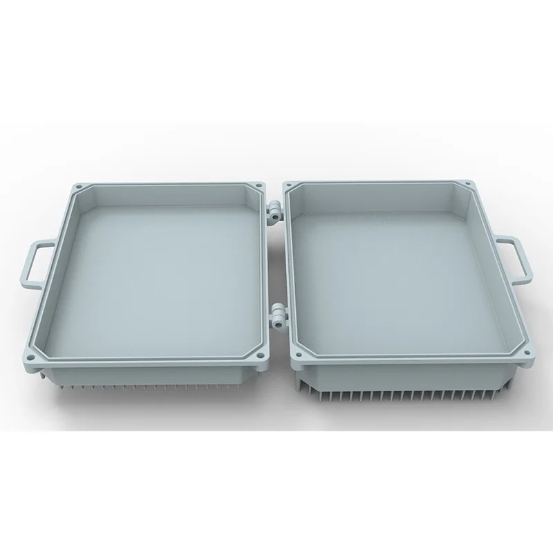 370*332*137 MM Outdoor Waterproof Aluminium Extruded Enclosure Box Heatsink Aluminum Enclosure Boxes