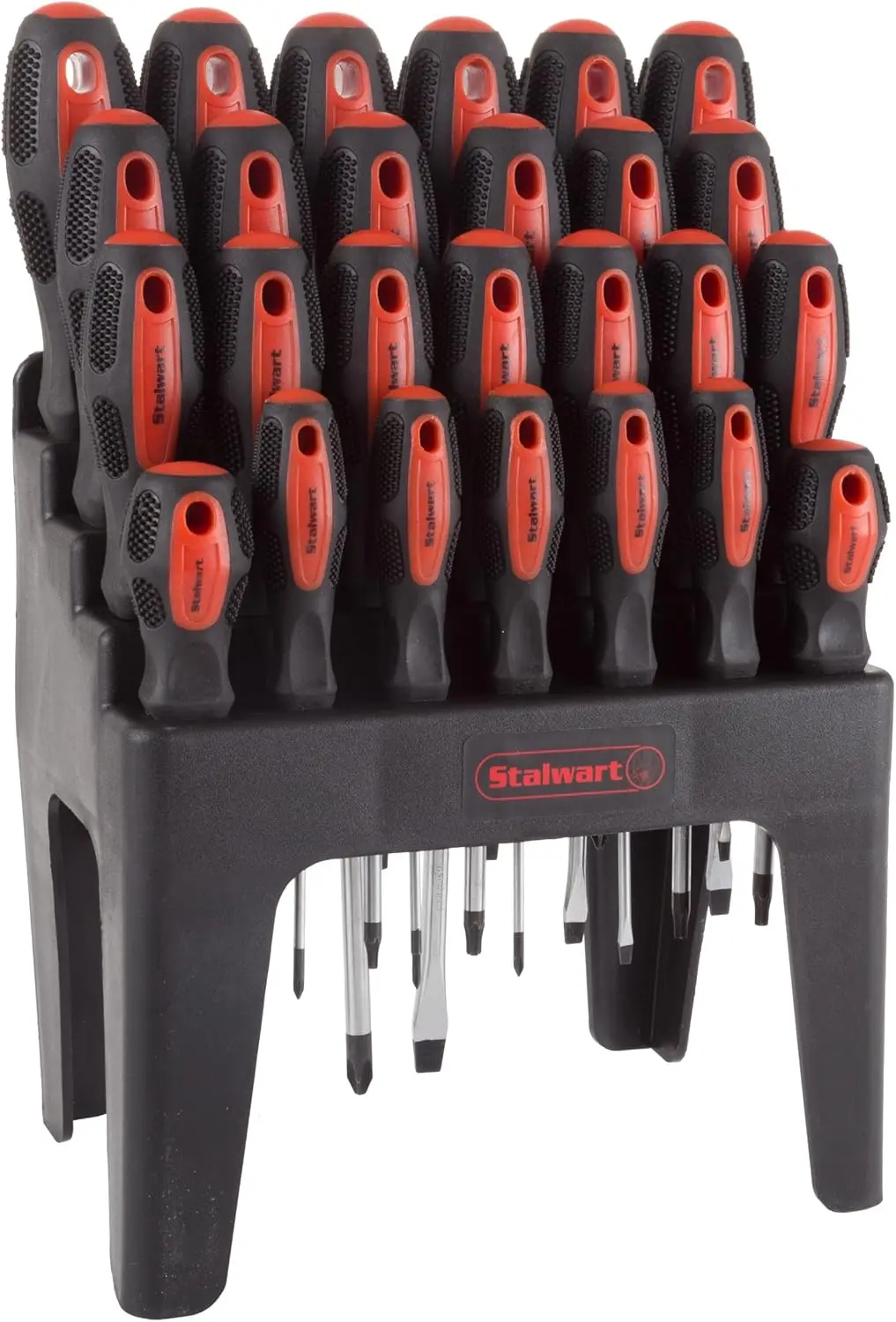 

26-Piece Magnetic Screwdriver Set with Wall Mount & Stand - Phillips, Slotted, Pz, Star Tips