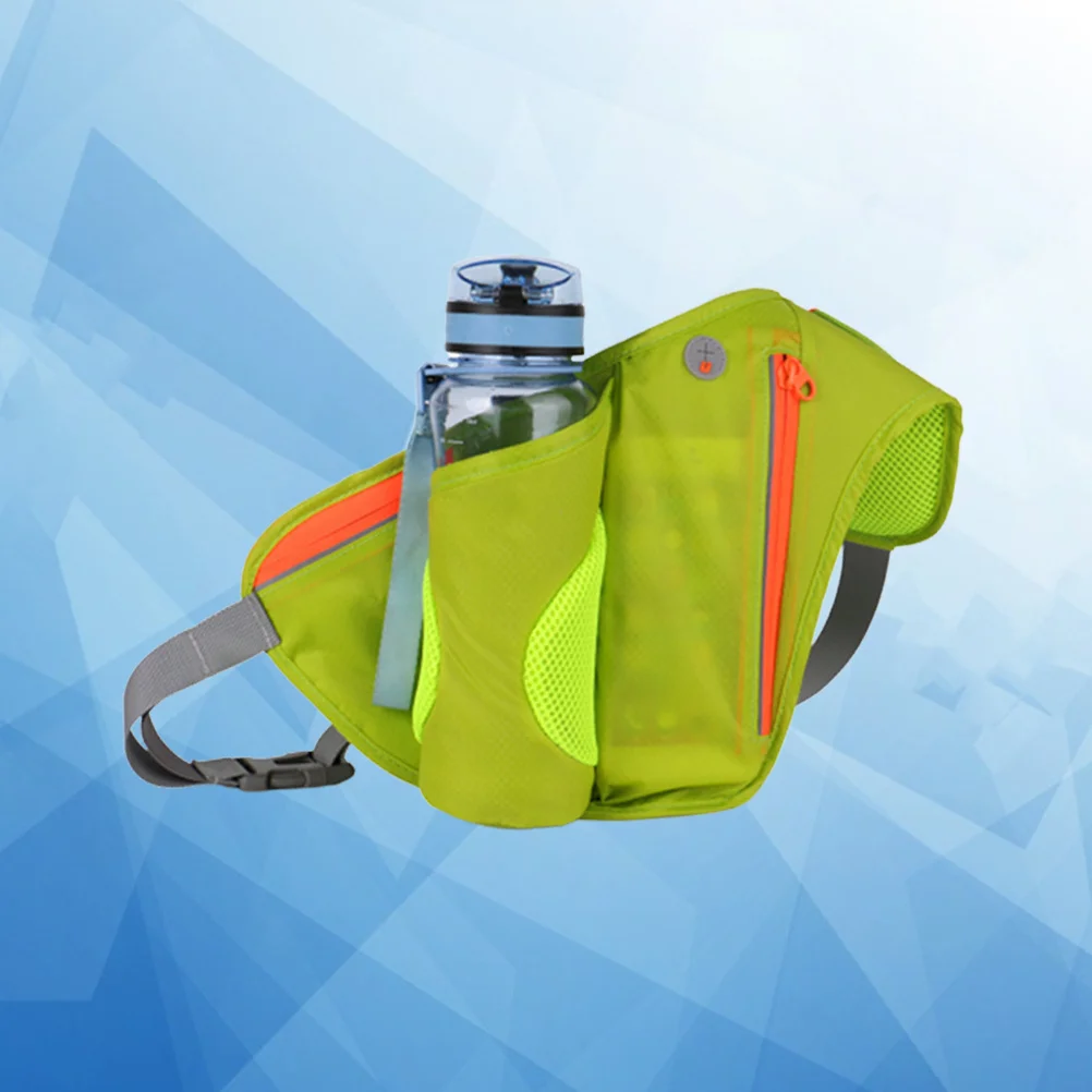 1pc Running Phone Waist Bag Nylon Lightweight Portable For Outdoor Sports Travel Hiking Riding Walking Earphone Hole Zipper