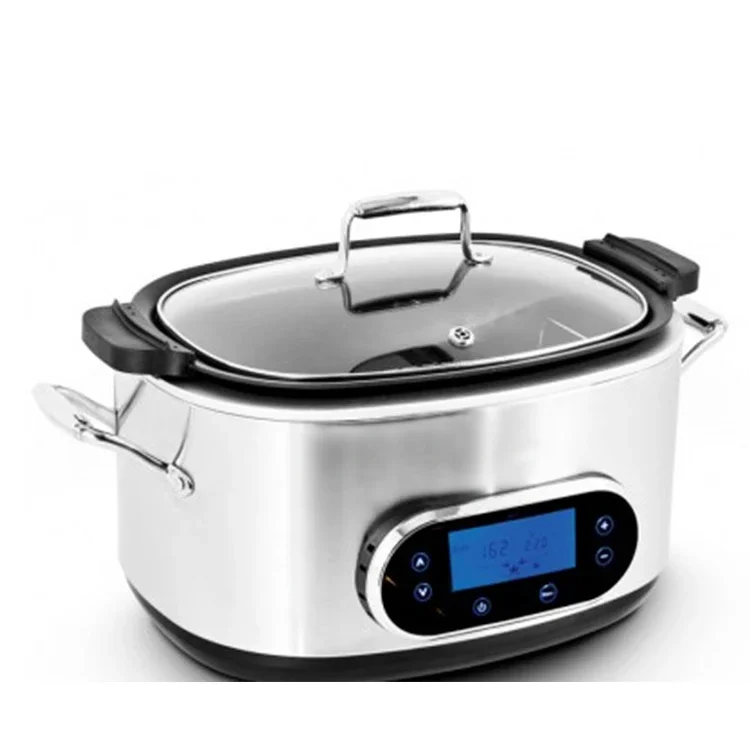 12 in 1 deluxe digital multi cooker sous vide cooker LCD large display Screen touch 6.0l Programmable Slow Cooker