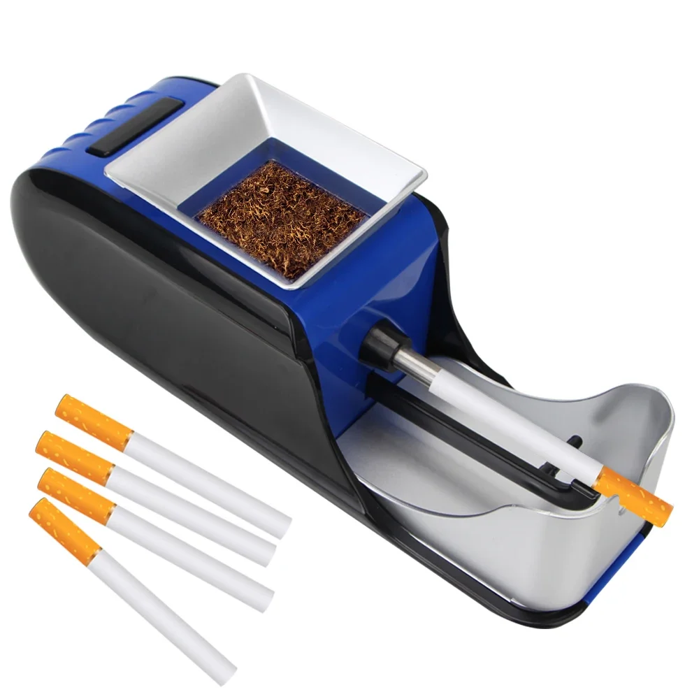 Tobacco Roller Cigarette Rolling Machine Filling Materials EU/US Plug DIY Smoking Accessories Tobacco Rolling Injector