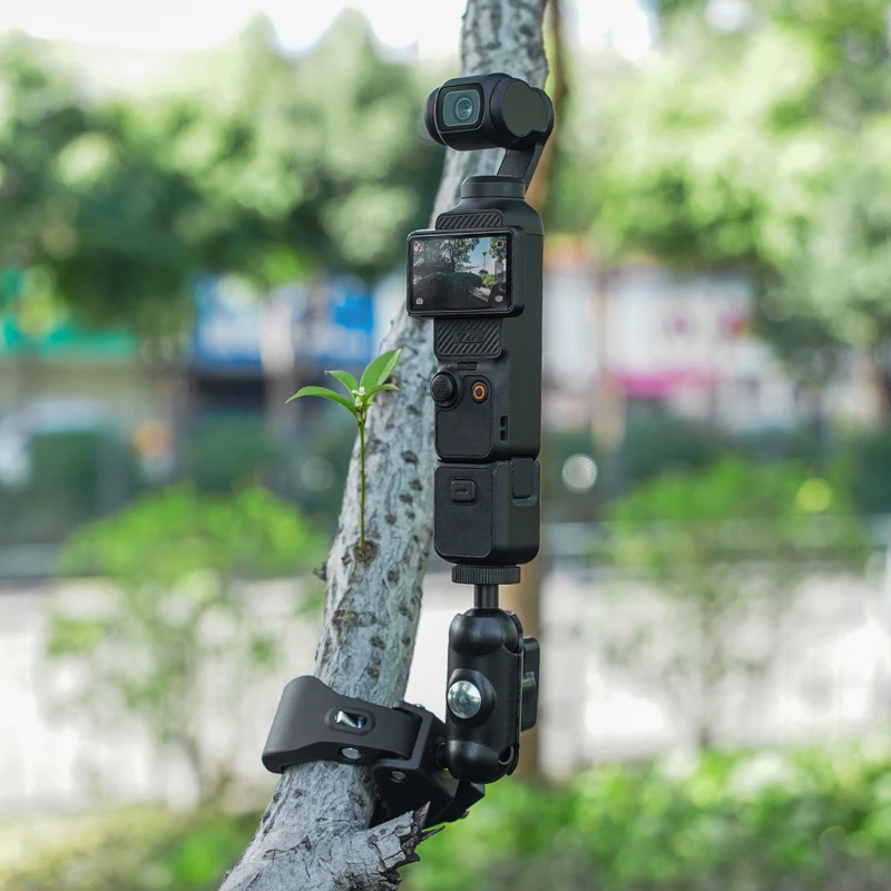 Bike Clip Mount for DJI Pocket 4/3/2,Bicycle Bracket Holder Fix Clamp Handheld Gimbal Camera Accessories