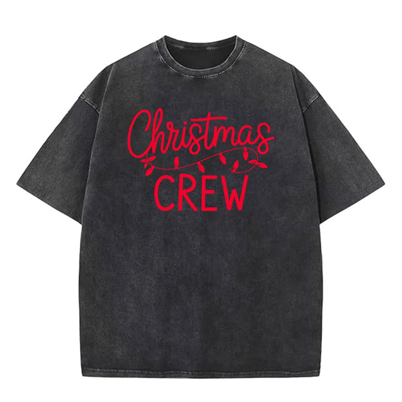 أجراس عيد الميلاد يتم رنين الرجال المتضخم غسلها الجرافيك تي شيرت عيد الميلاد طباعة الشارع الشهير المحملة خمر عارضة أعلى #2