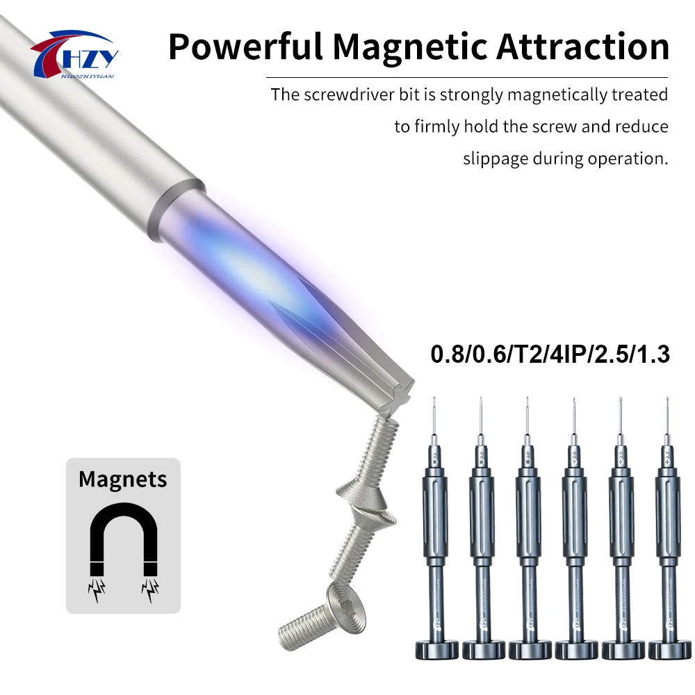 HZY Precision Sturdy Screwdriver Set 6PCS Mobile Phone Repair Precise Repair Bolt Driver Dismantling Screwdriver Set Tool