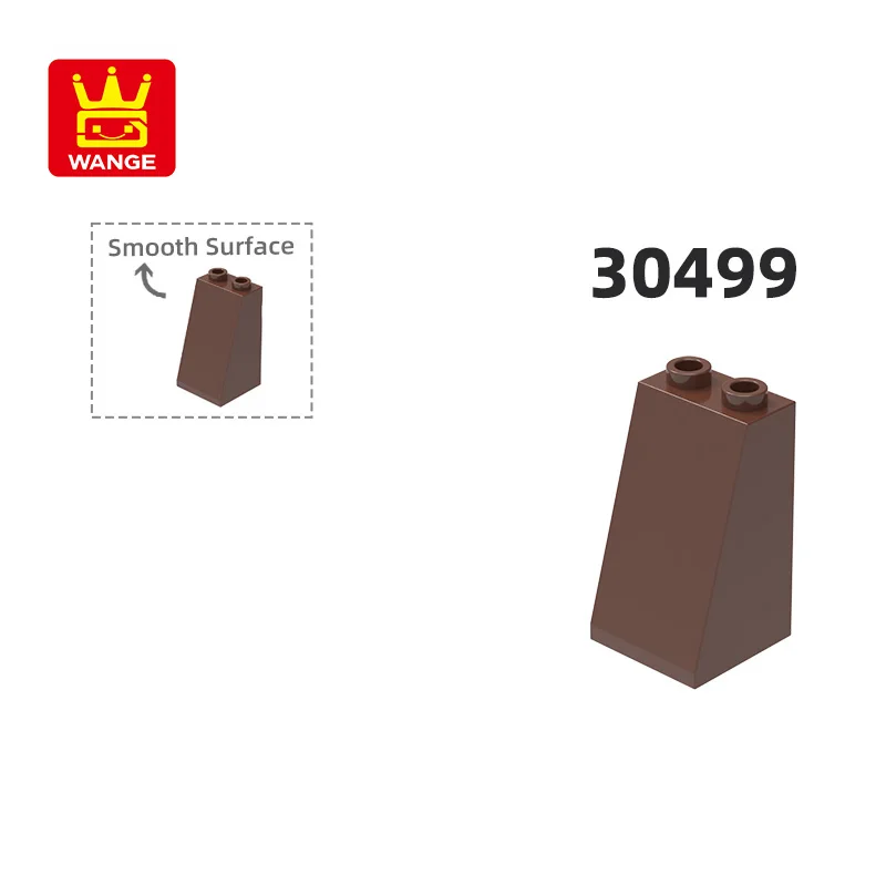 Wange 34Pcs/Lot 30499 2x2x3 Slope Building Block Moc Accessories Compatible with Brick DIY Construction Children Toys Gift Box