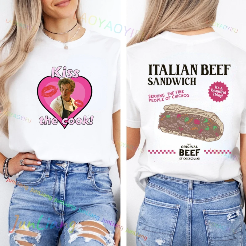 الدب المسلسل التلفزيوني تي شيرت وجبة الأسرة السباغيتي جيريمي ألين المشجعين للجنسين الأصلي رجالي تي شيرت 100% القطن Y2k الملابس القوطي #3