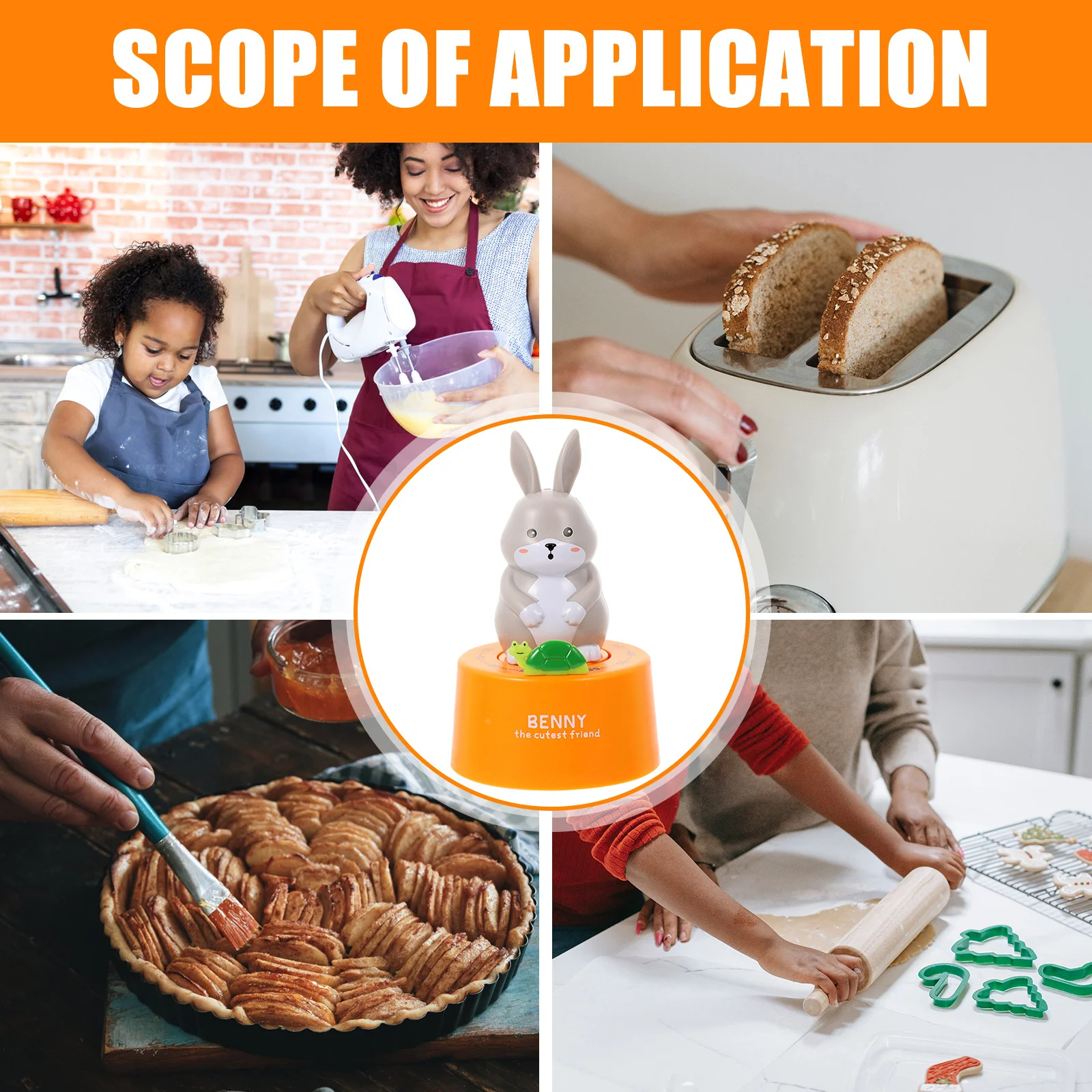 

Baking Timer Kitchen Manual Mechanical Cooking Timer Countdown For Eggs Study Exam Time Management Tool Kitchen Timers For