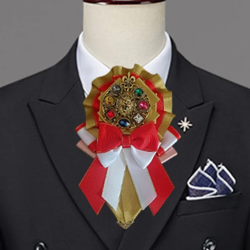 Concert Light Sticks Bows Men Women's  High-end Handmade Jewelry Retro Original Design Business Wedding Suit Shirt Collar Flower