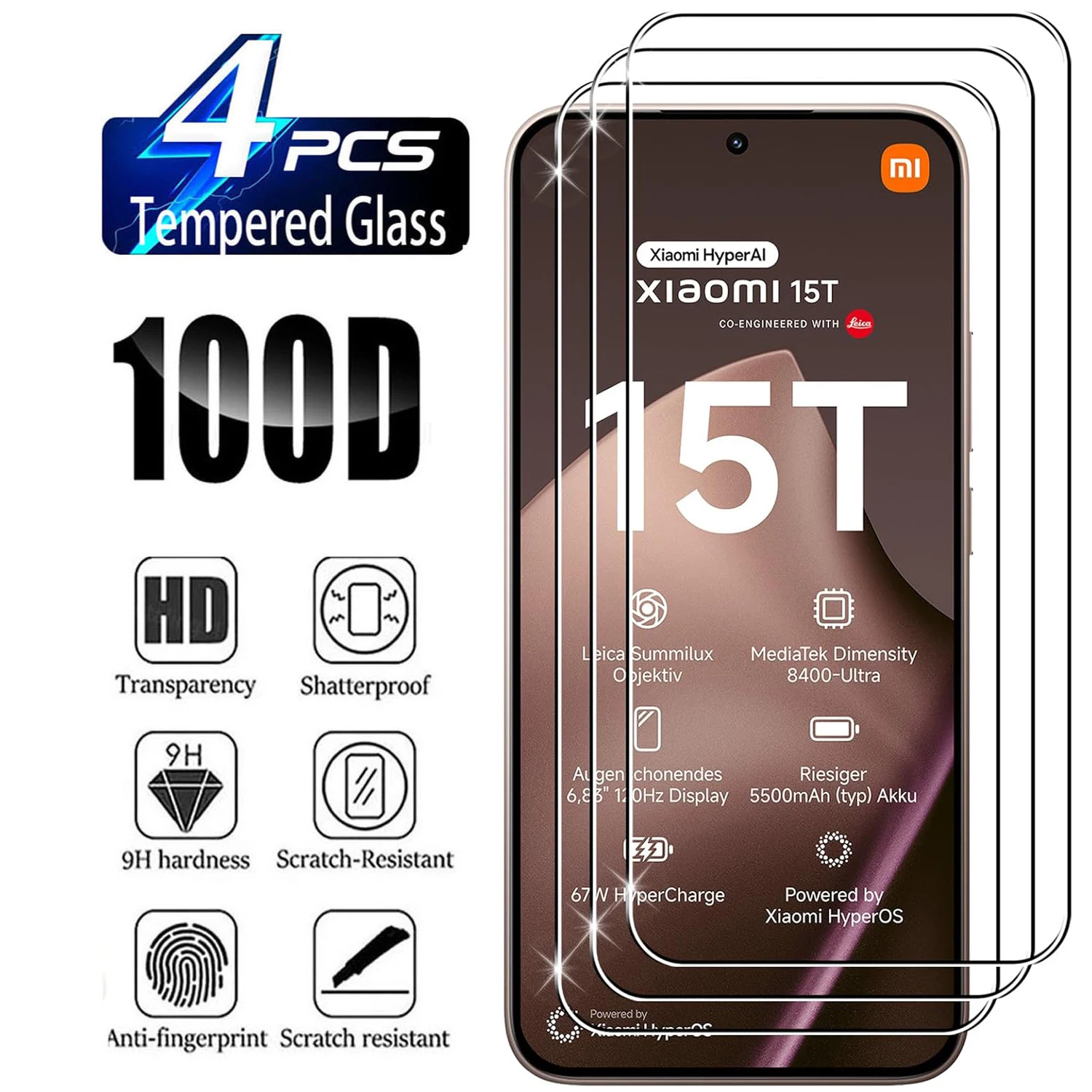 2/4 Pcs Screen Prot…