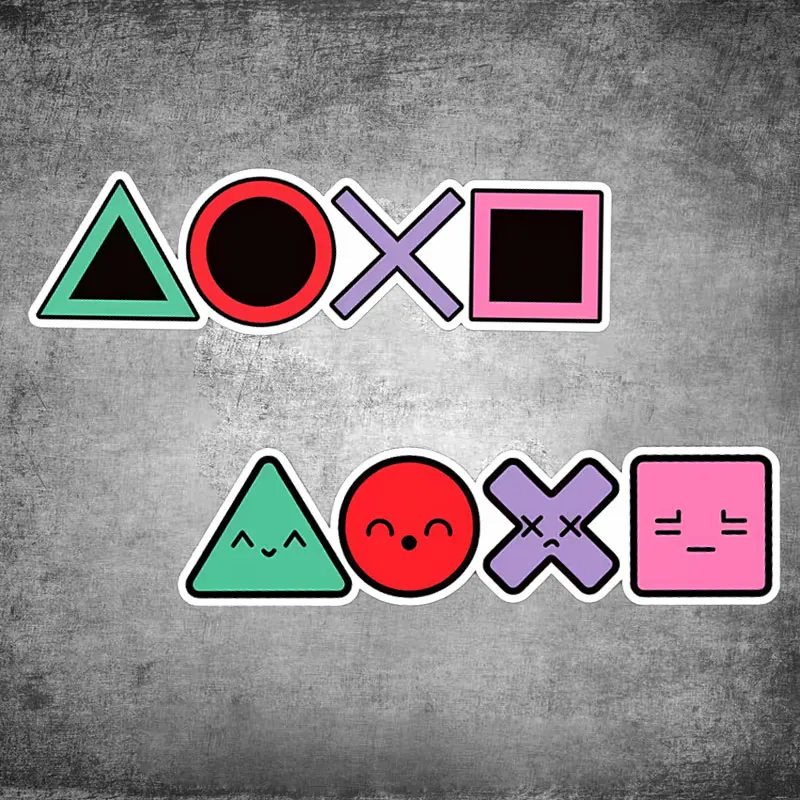 

Geometric Logo Car Stickers Auto Window Rear Bumper Body Decoration Scratch Covering Vinyl Decals Cartoon Vehicle Accessories
