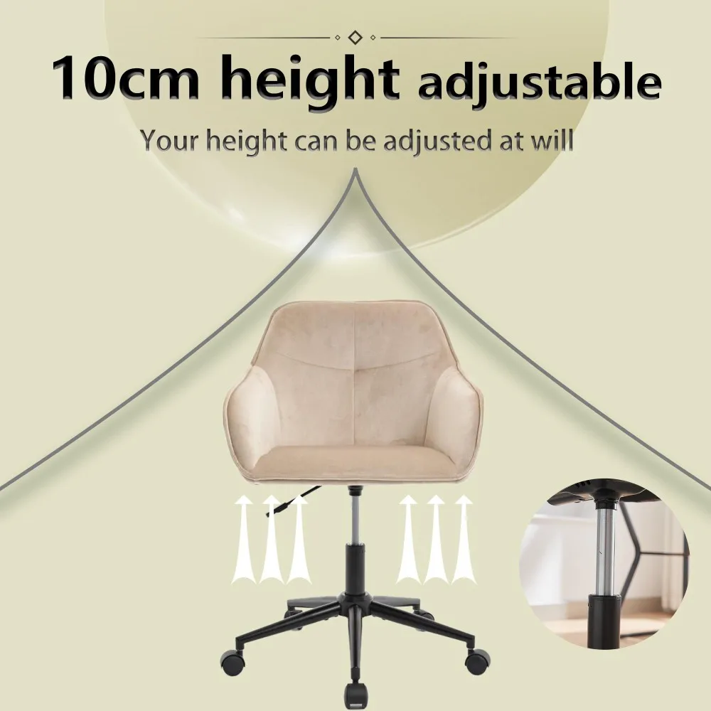 كرسي مكتب مخملي، كرسي مكتب منزلي حديث بعجلات، كراسي زينة لغرفة المعيشة، غرفة النوم، غرفة الدراسة #5