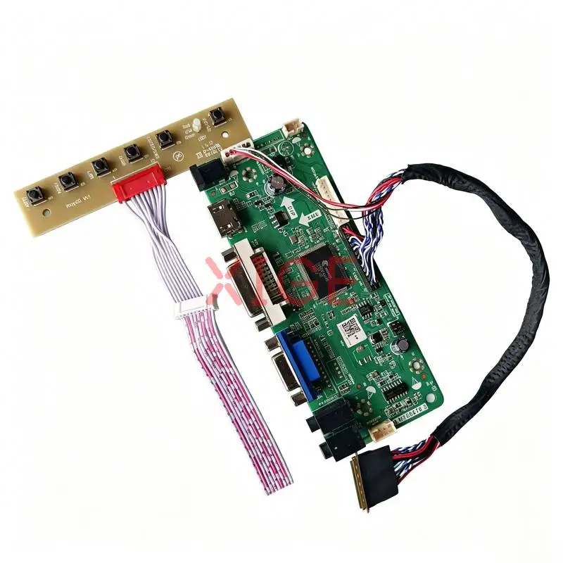 

Controller Drive Board Fit HT101WSB N101L6 LTN101NT02 N101LGE Laptop Monitor Panel VGA DVI HDMI LVDS 40Pin 1024x600 1024*600 Kit