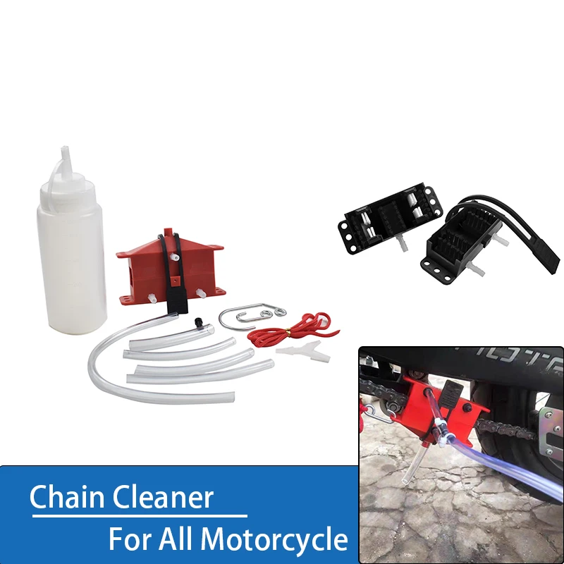 

For Motrocycle Gear Chain Cleaner Portable Cleaning Tool Universal Motor Bike Lubrication Device Accessories