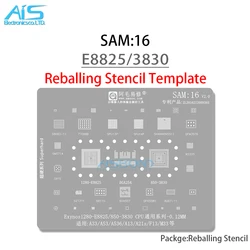 BGA Reballing Stencil For Samsung A33 A53 A536 A13 A21S F13 M33 Exynos1280 E8825 Exynos850 3830 CPU RAM EMMC DDR RF Power IC