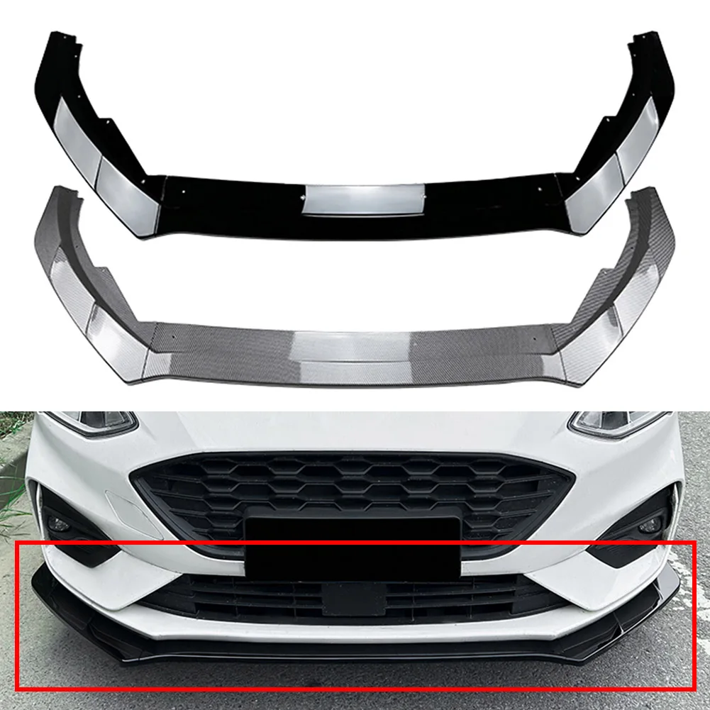 

Car Front Bumper Spoiler Splitter Lip Trim Accessories For Ford Focus MK4 ST Line 2019 2020 2021 2022