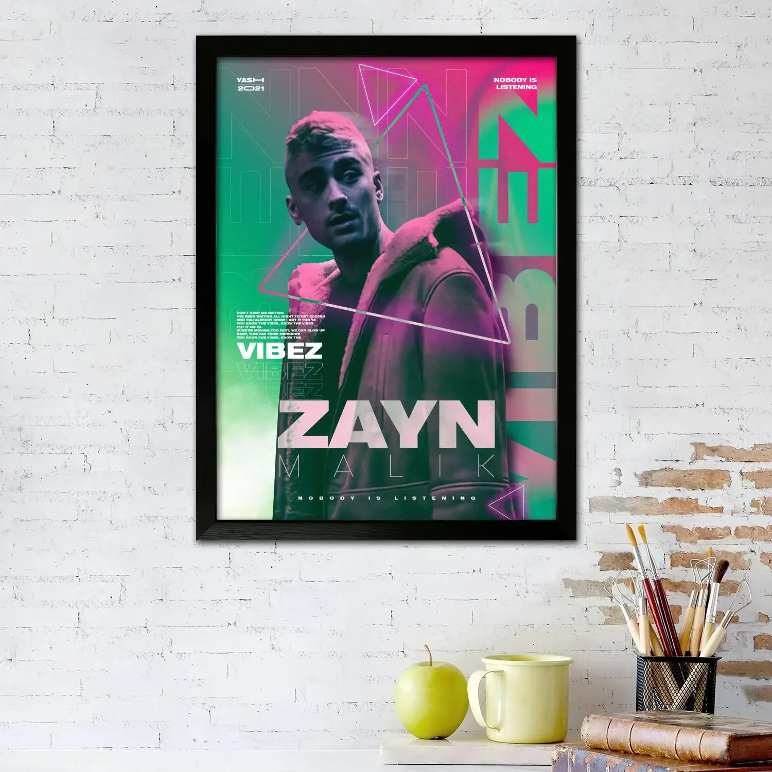 Zayn Malik Singer Pop R&B Canvas Art Poster, Wall Art, Picture Print, Modern Family, Bedroom Decor, Posters,Decorative painting