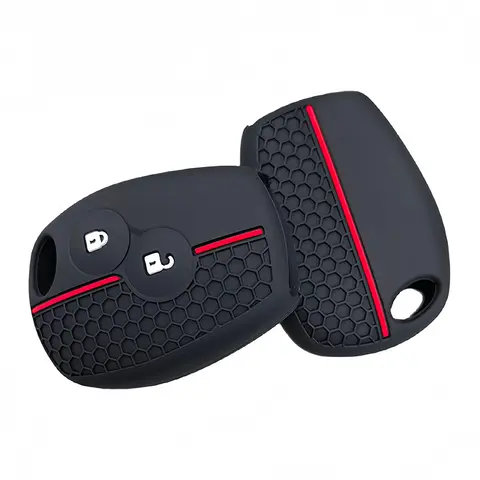 Key Rings Silicone Car Key Case 2/3 Buttons For Renault Duster Clio DACIA 3 Twingo Logan Sandero Modus For Nissan