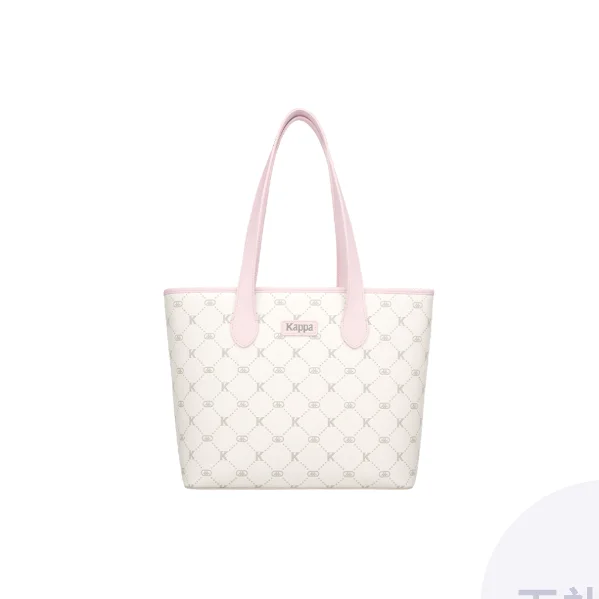 Kappa Matte Leather Handbag, Shoulder Bag Large Women's Peachy Puff Pink K0C48BD02AE-5306