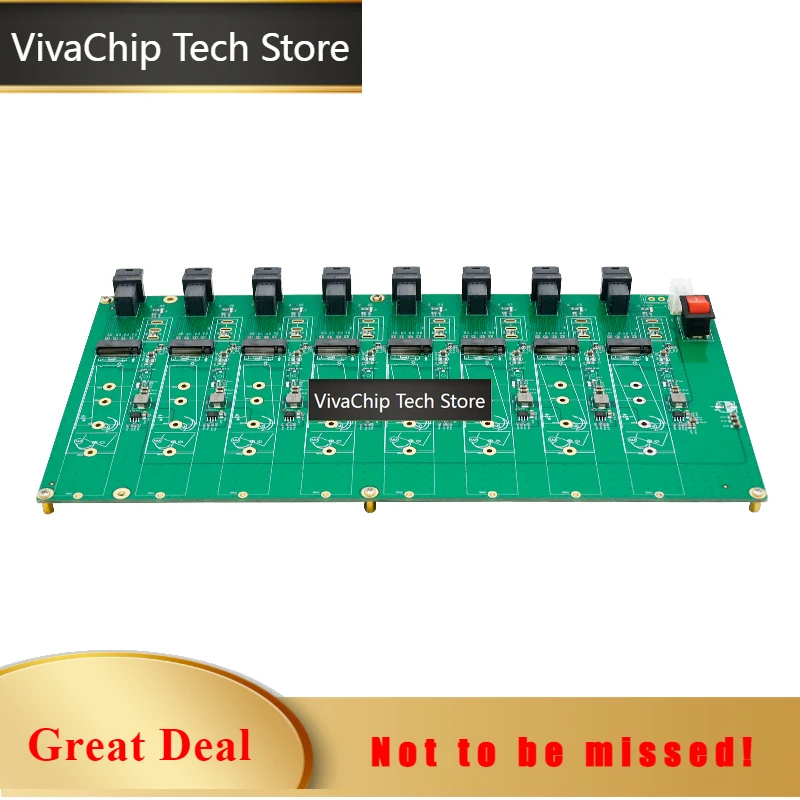 VivaChip TechLinkreal 8 Port M.2 SSD Testing Board-LRNV35N4-8I