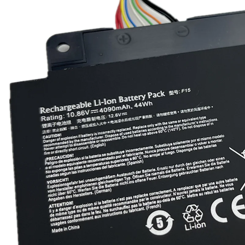 Imagem -03 - Nova Bateria do Portátil F15 para Xiaomai Xiaomai Pro Haier Boyue M5152213 40064155 3icp7 60 81 para lg 15u370 10.86v 44wh