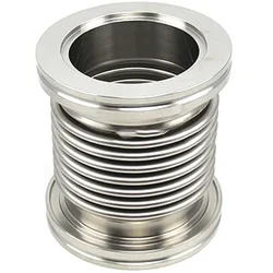 ISO63 ISO80 ISO100 ISO160 Ferrule x Length 100-1000mm SUS304 Stainless Steel Sanitary Vacuum Bellow Hose Flexible Tube Fitting