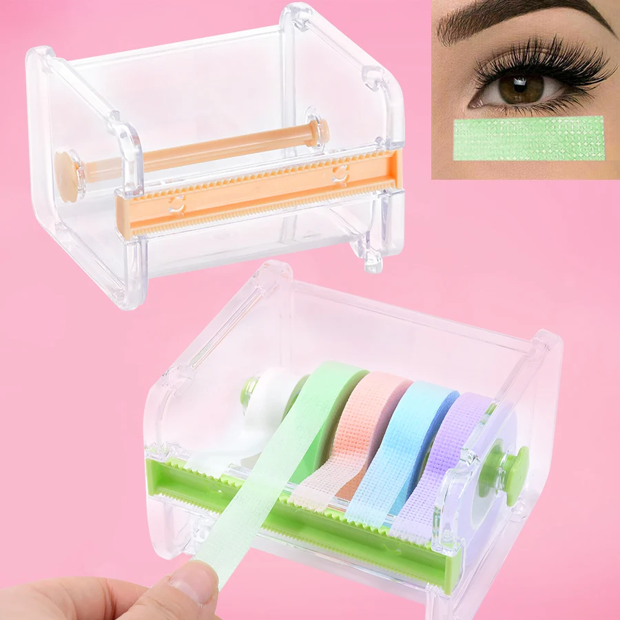 Eyelash Extension Tape Holder Base Lash Adhesive Tape Cutter Dispenser Grafting Lash Acrylic Tape Cutting Makeup Tool