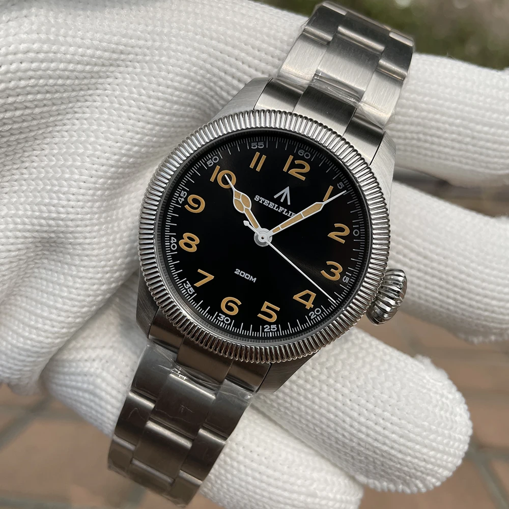 STEELFLIER Offizielle SF741 klassische Quarz-Armbanduhr, Souvenirs, Saphirspiegel, VH31, stumm, 200 m wasserdicht, luxuriöse Leuchtuhr – Detail 7
