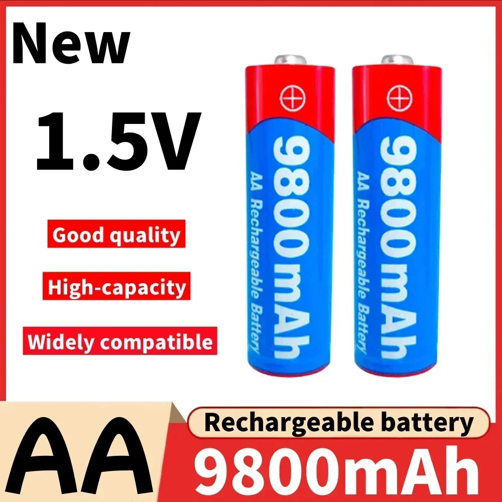 

1.5V 9800mAh AA Rechargeable battery high-quality for LED lights, toy cameras, microphone battery