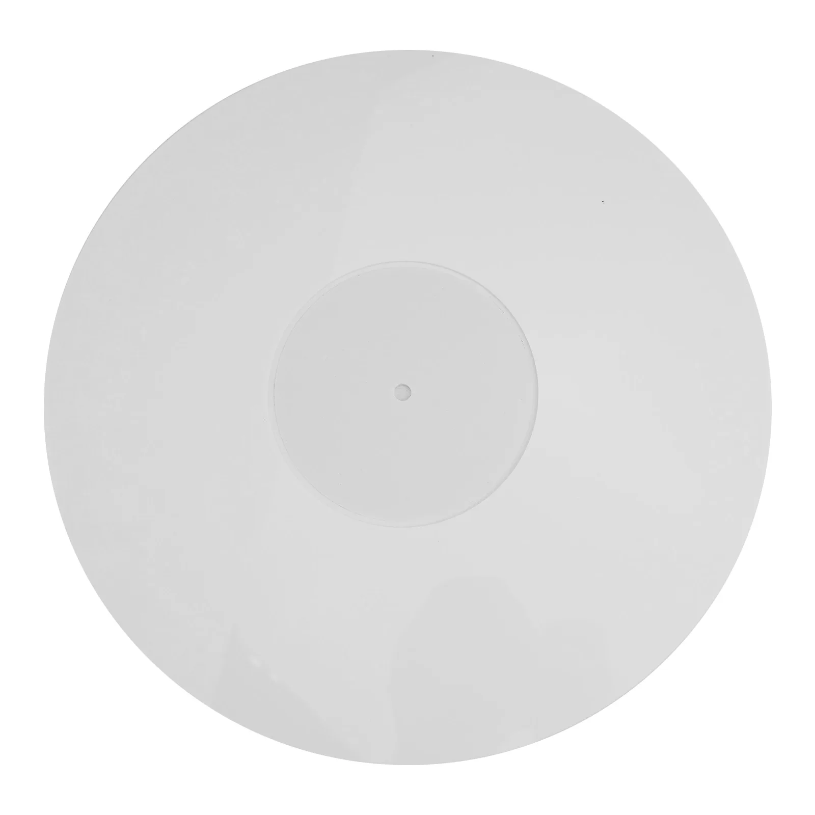 12 Inch Acrylic Turntable Slip Mat Featuring Anti-static Material and Center Label Recess to Improve Listening Experience
