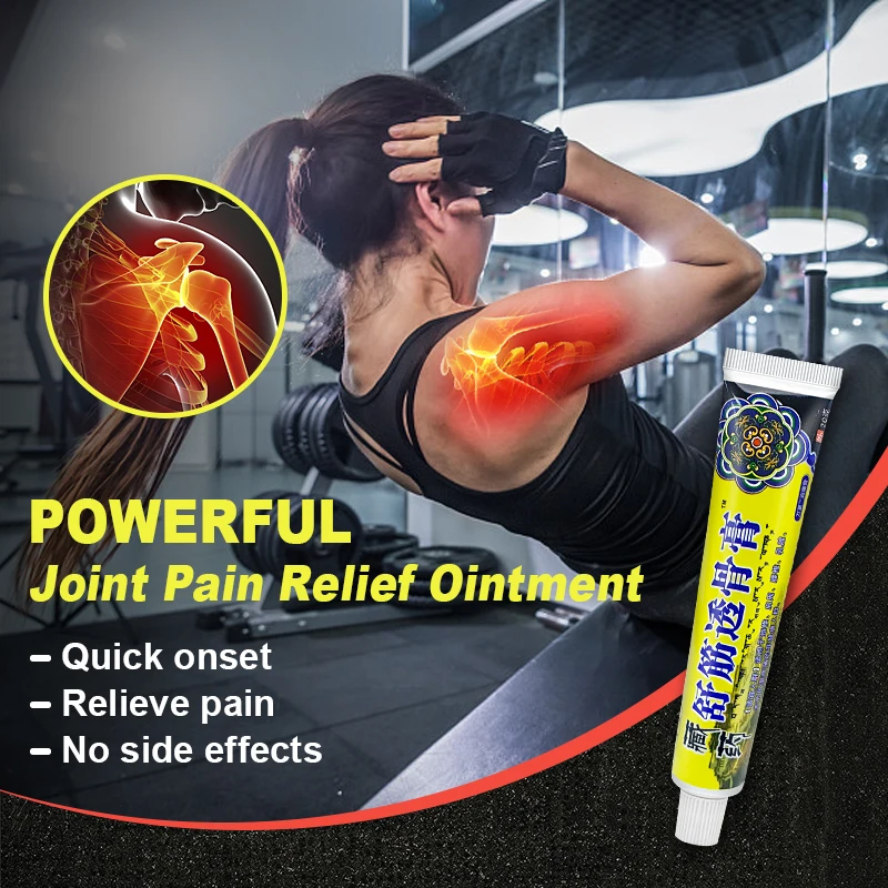 1Pcs Muscle Pain Relief Cream For Neck Shoulder Back Knee Joint Pain Sprain Ointment Rheumatoid Arthritis Herbal Plaster S094