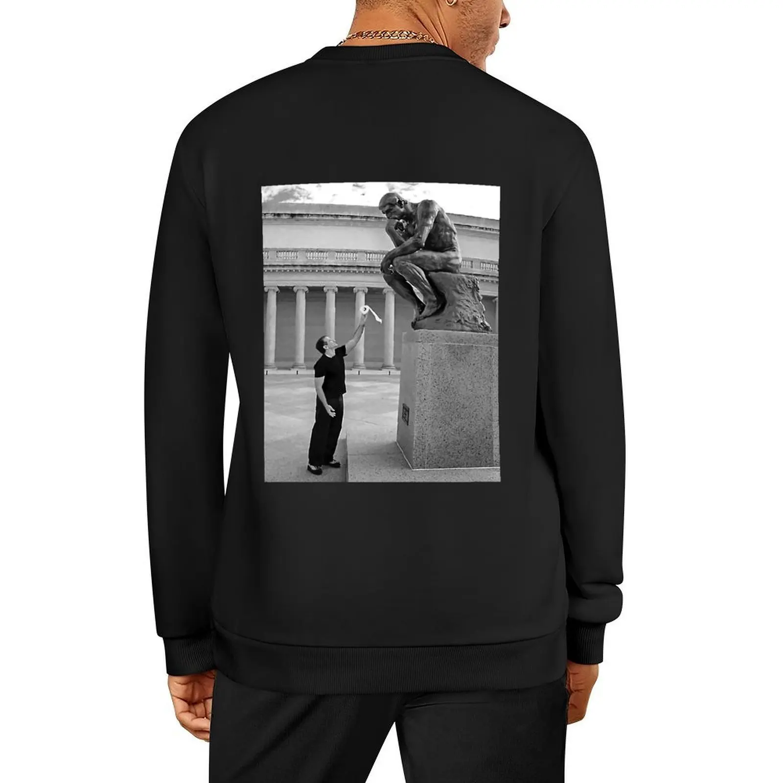 

Robin Williams Giving 'The Thinker' - Pullover men clothes men wear men's clothing mens designer clothes graphic sweatshirts