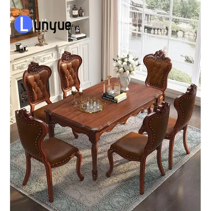 Classic American Style High Quality Retractable Dining Table Space Saving Extendable Furniture for Restaurant Home Kitchen