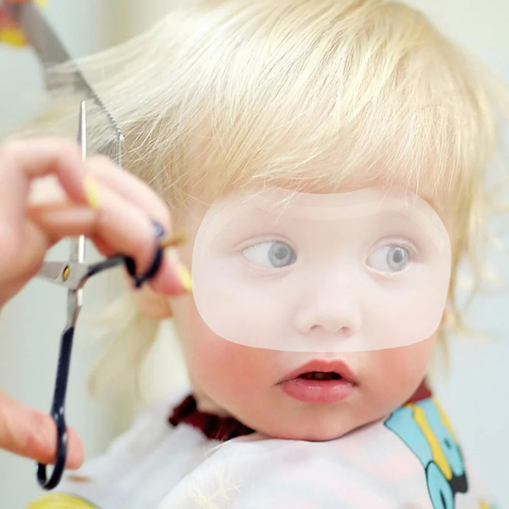 

300Pcs Hair Salon Cover Transparent Facial Shield Protective Eye Covers for Haircutting Barber Supplies Facial Protection