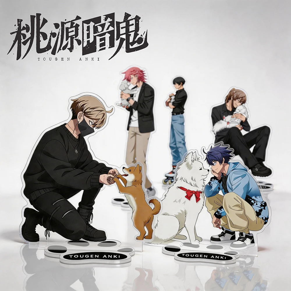 Nuevo Llavero de Acrílico de Anime Tougen Anki 2026 con Figura de Personaje de Dibujos Animados de Shiki Ichinose Kouya con Temática de Perros, Regalo de Merchandising